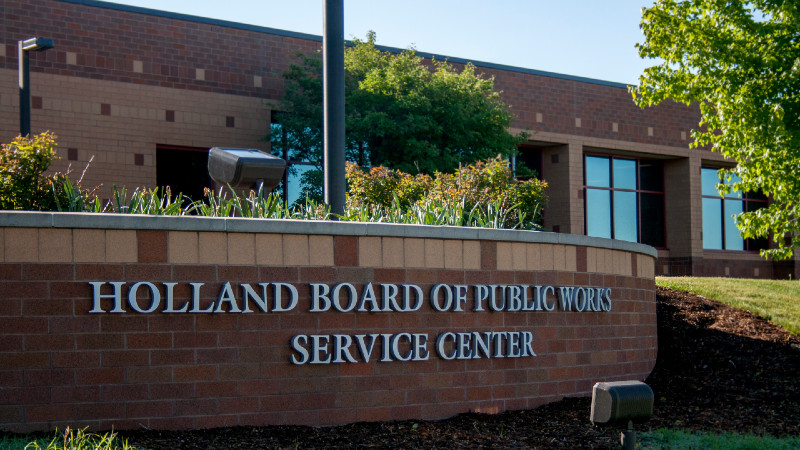 Holland BPW Service Center front brick sign