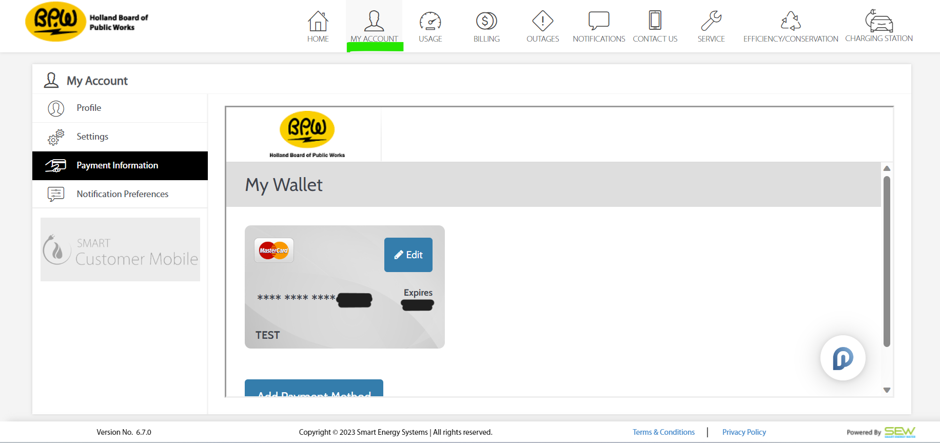 Changing My Payment Method Holland Board of Public Works