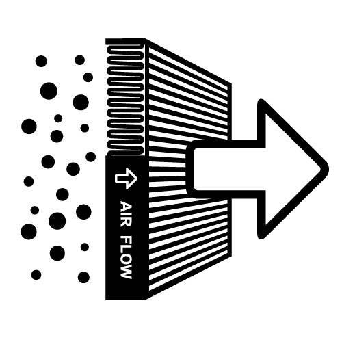 Icon of a passive air filter