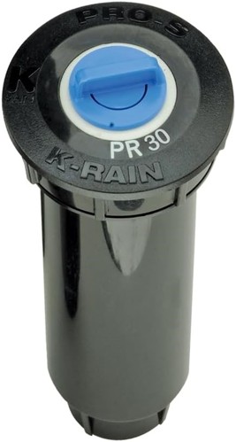 Spray head indicating pressure regulation of 30 PSI