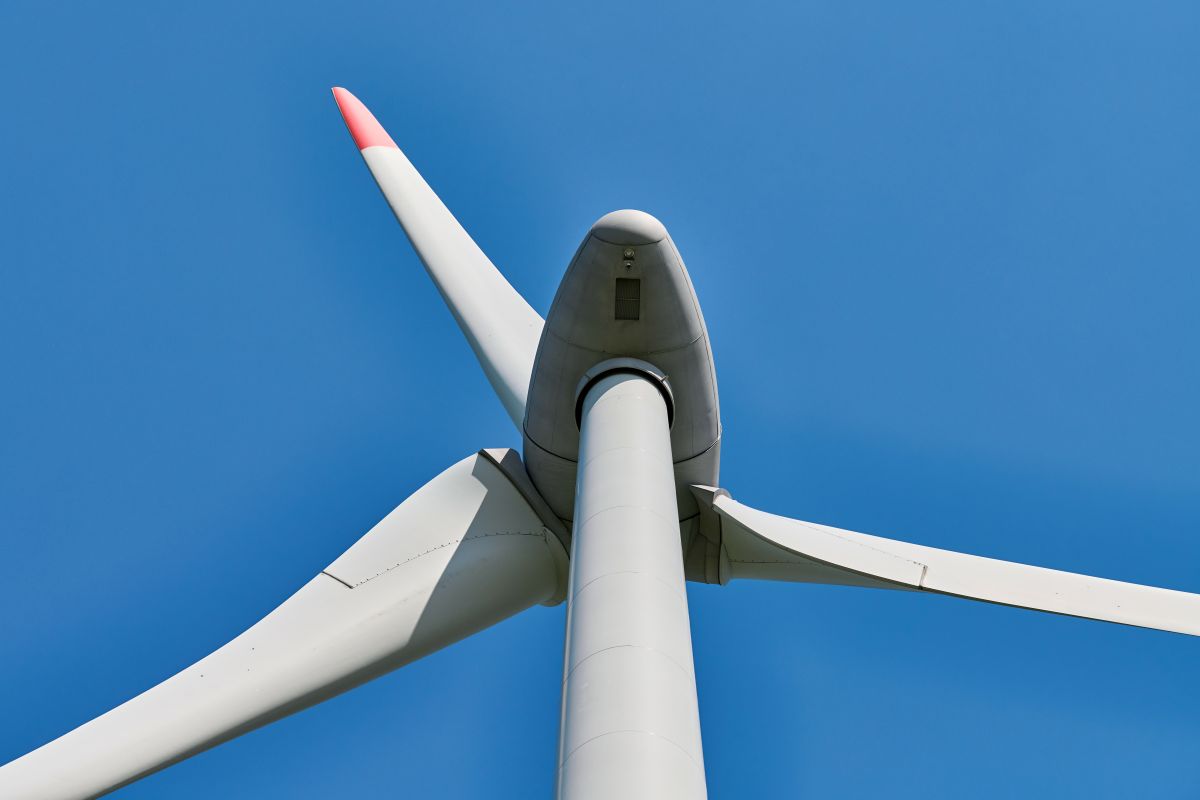 wind turbine up close
