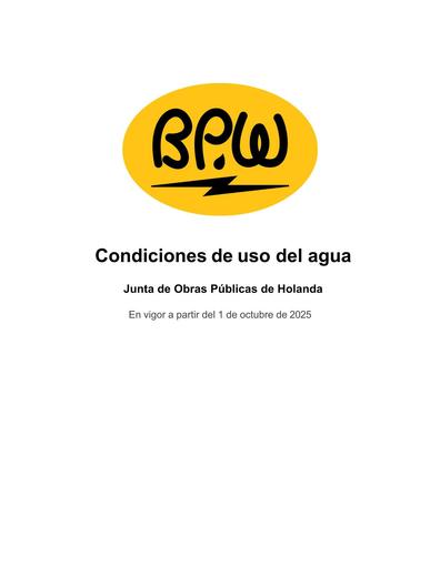 Terms of Service Water - Espanol