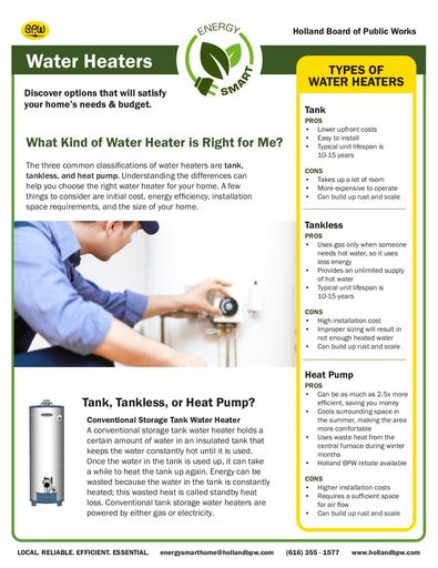 Water Heater Fact Sheet