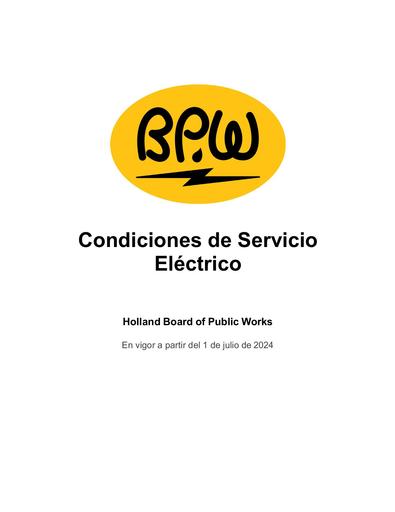 Terms of Service Electric - Espanol